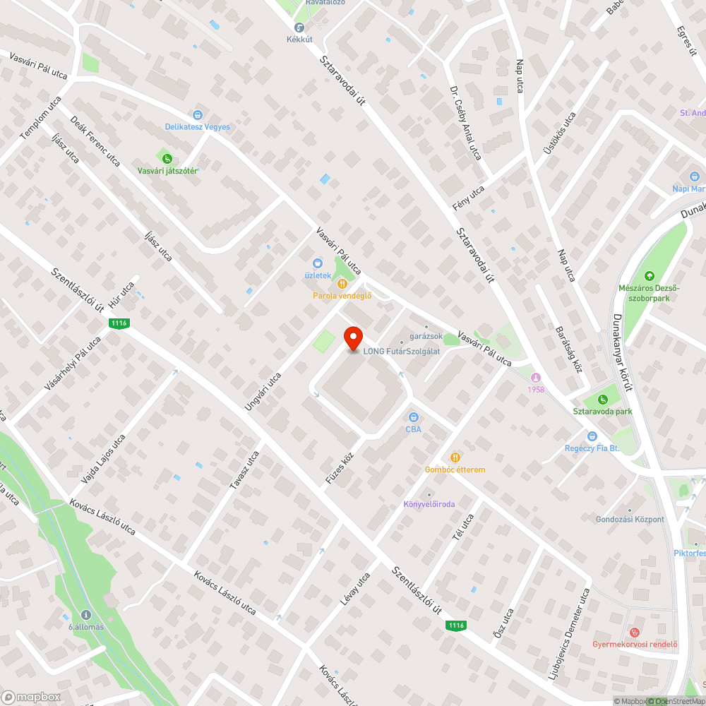 Letett autó bejelentés helye