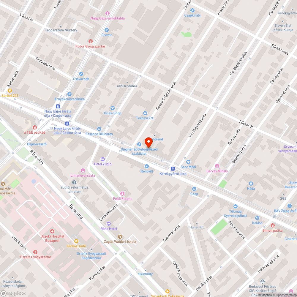 Szemét bejelentés helye