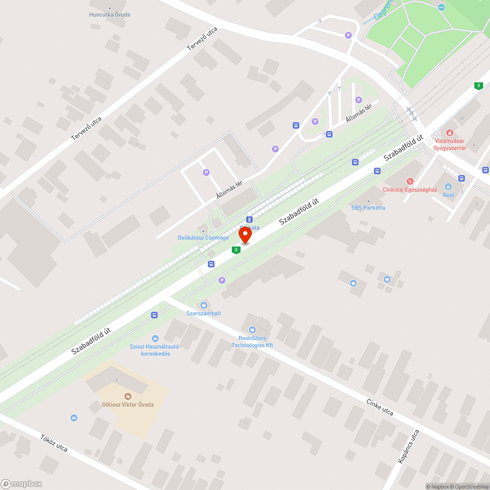 Kidőlt KRESZ táblák Cinkota HÉV állomással szemben bejelentés helye