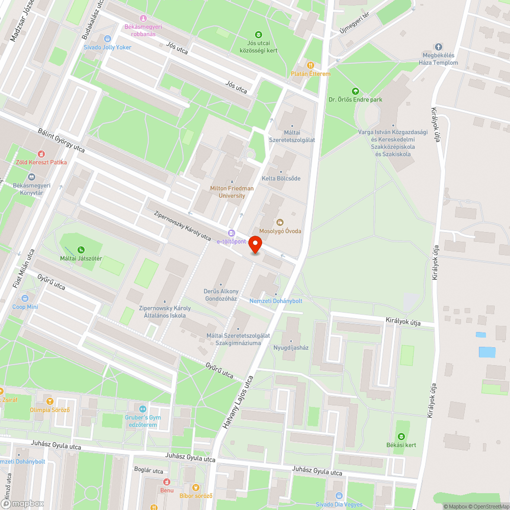 Kiégett lámpa bejelentés helye