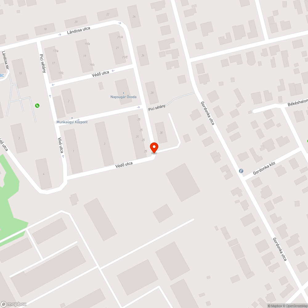 Zöldhulladék bejelentés helye