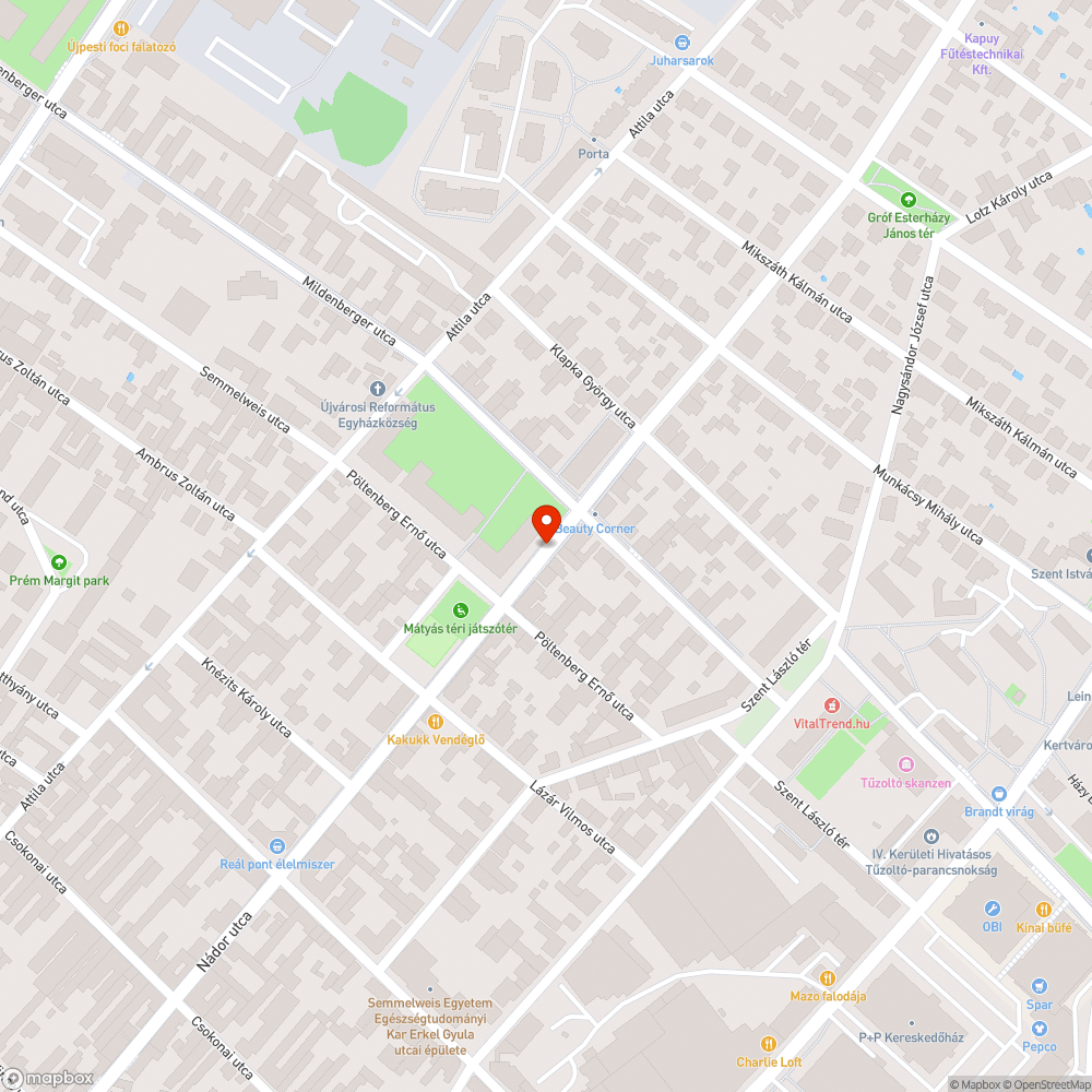 Felújítandó pad bejelentés helye