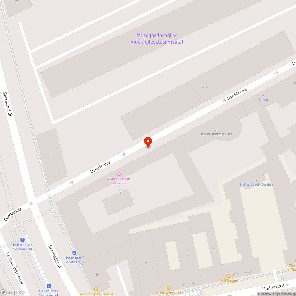 Unicum ház előtti utcaszakasz ürülékek bejelentés helye