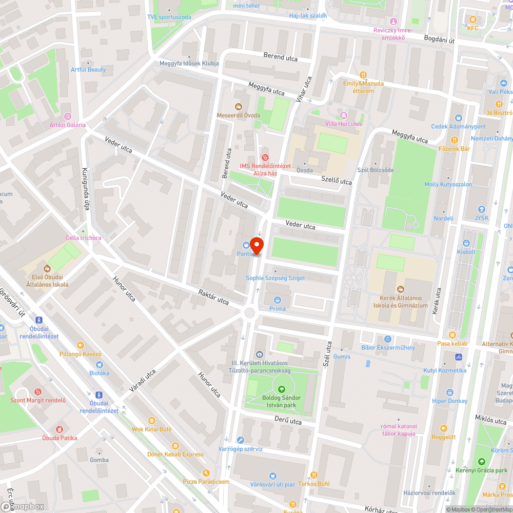 Hibás járdaszakasz bejelentés helye