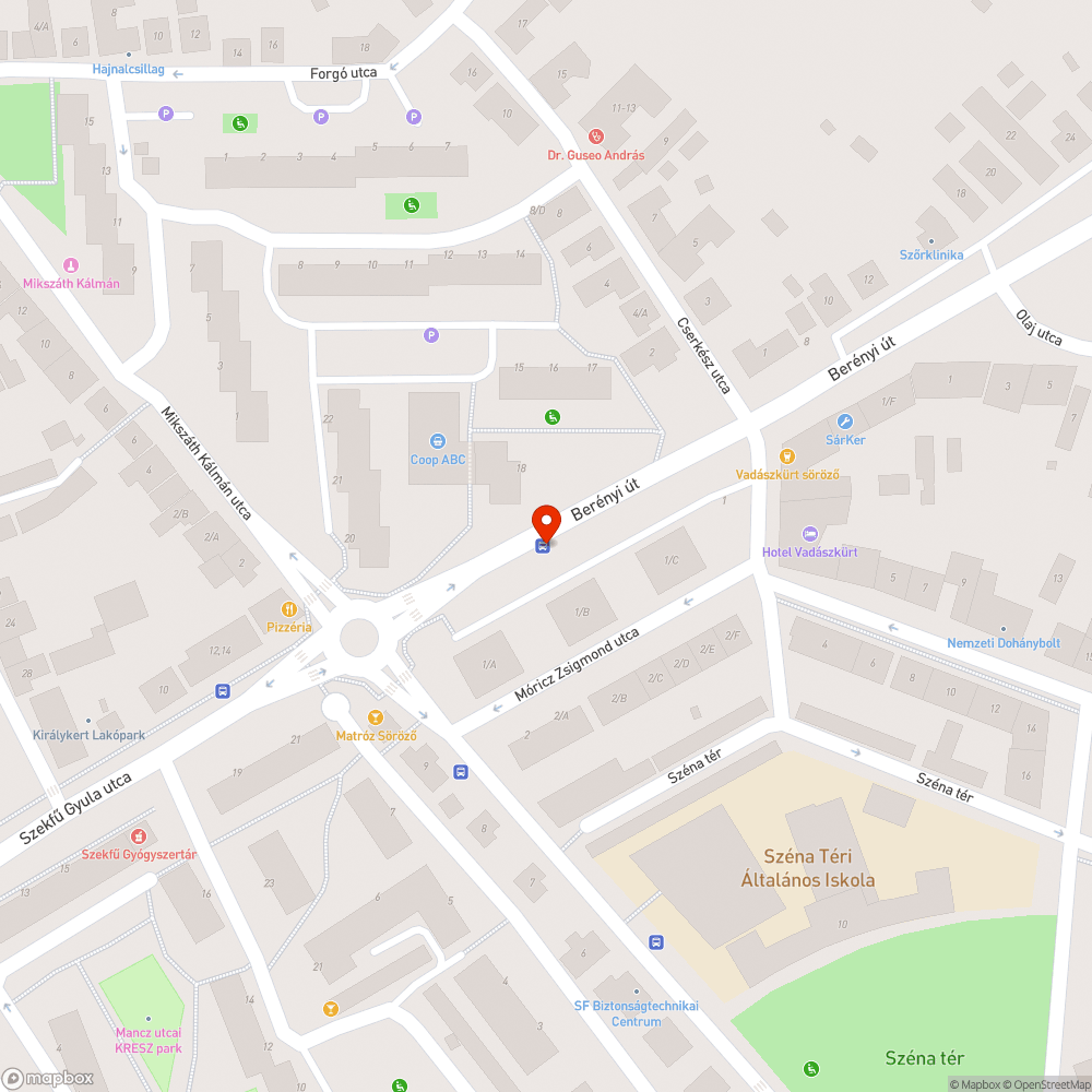 Buszváró korrodálása bejelentés helye