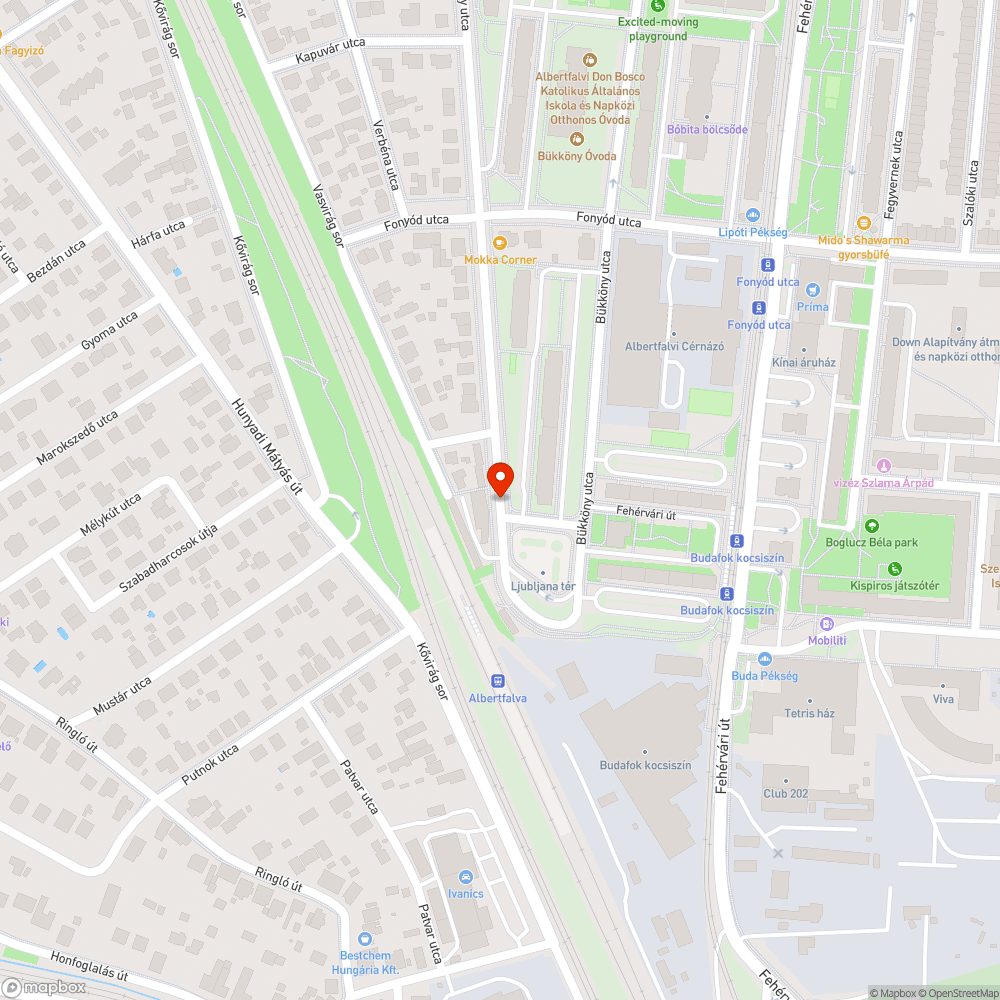 Járda bejelentés helye