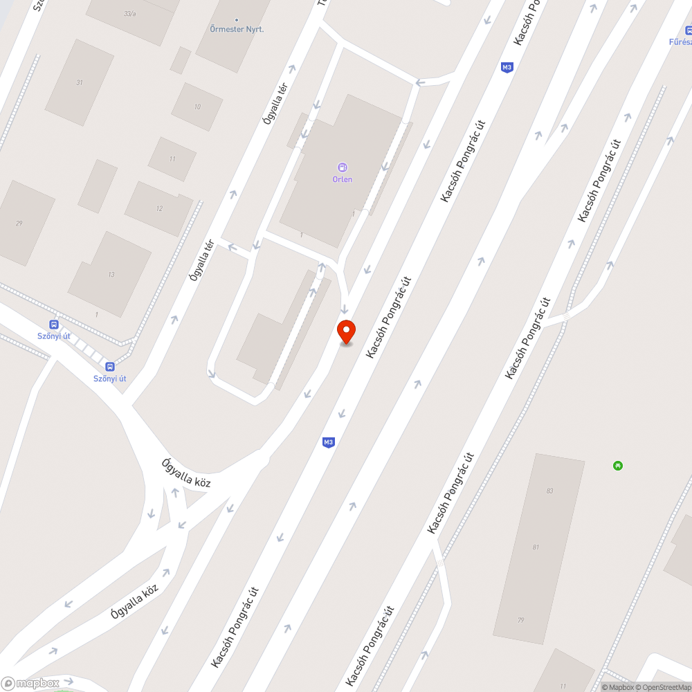 Graffitis üveg bejelentés helye