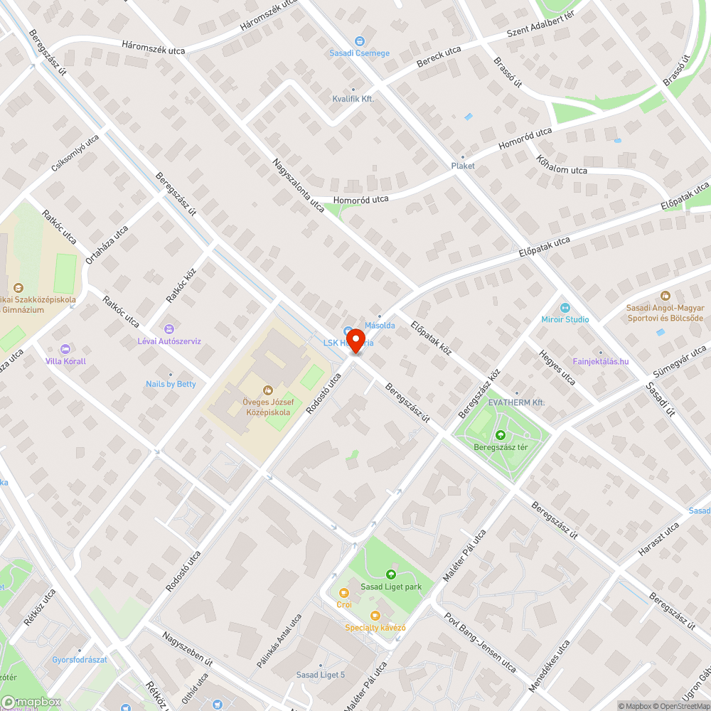 Beregszász út Rodostó-Pálinkás Antal utca közötti egyirányúsítása bejelentés helye