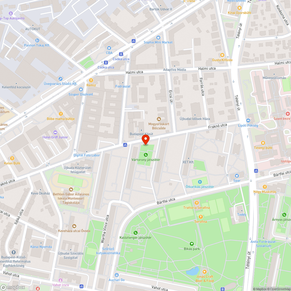 Szétesett pad bejelentés helye