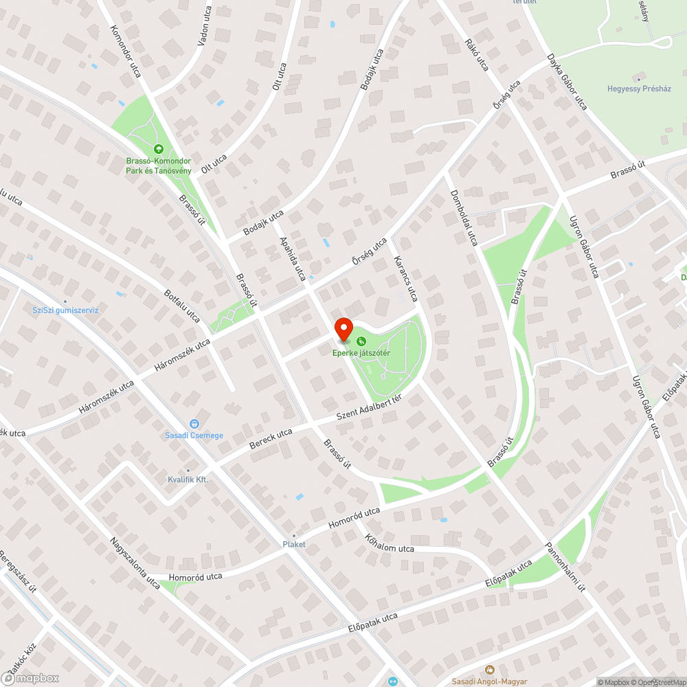 Eltörött aknafedél a játszótér mellett! bejelentés helye