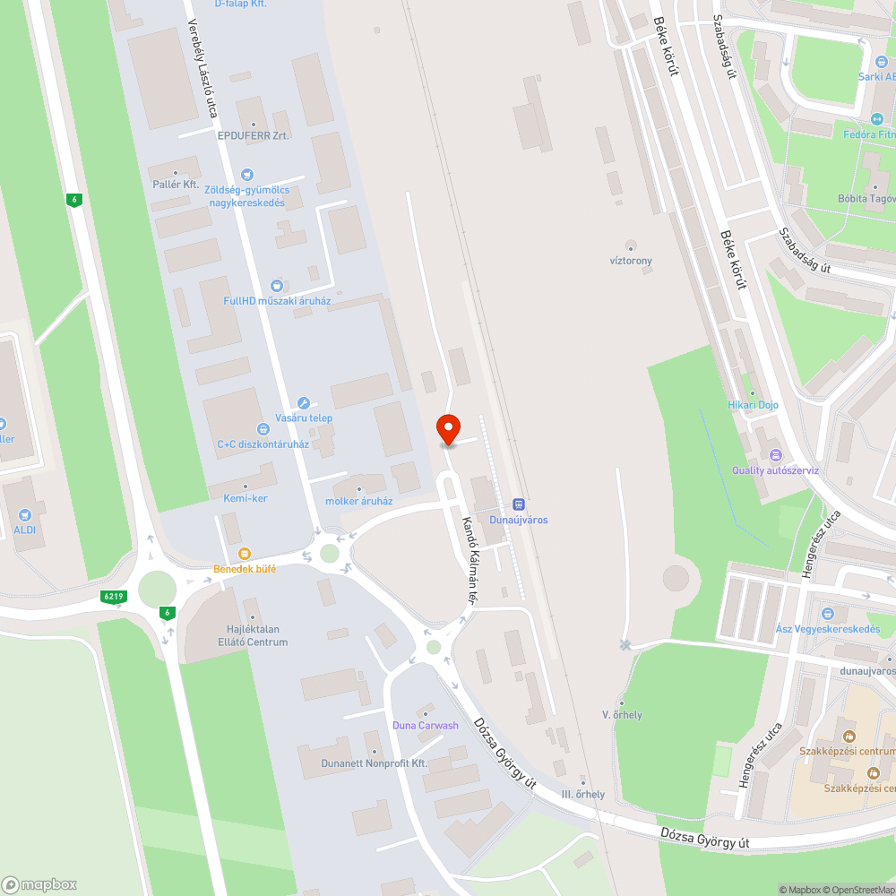 Kátyú a parkolóban bejelentés helye