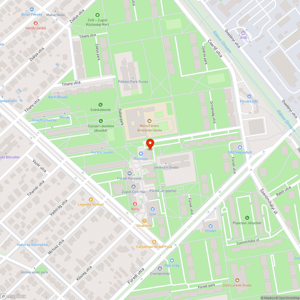 Elhagyott autó bejelentés helye