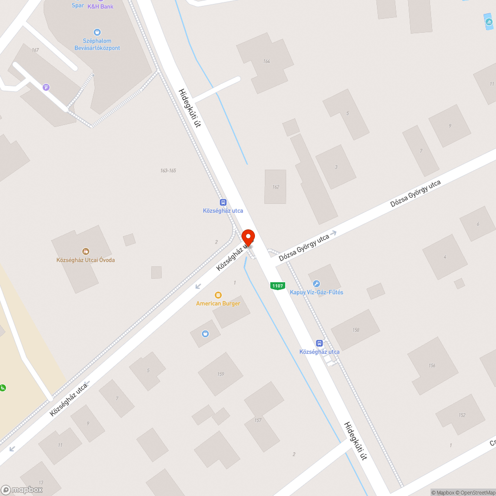 Eltömödött csatorna bejelentés helye