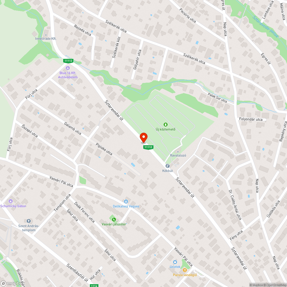 Kátyú bejelentés helye