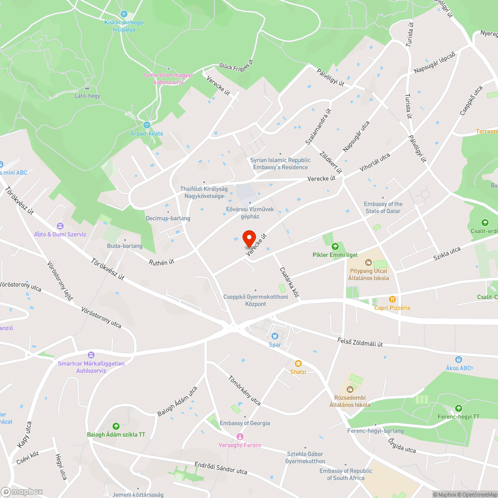 Elhagyott jármű bejelentés helye