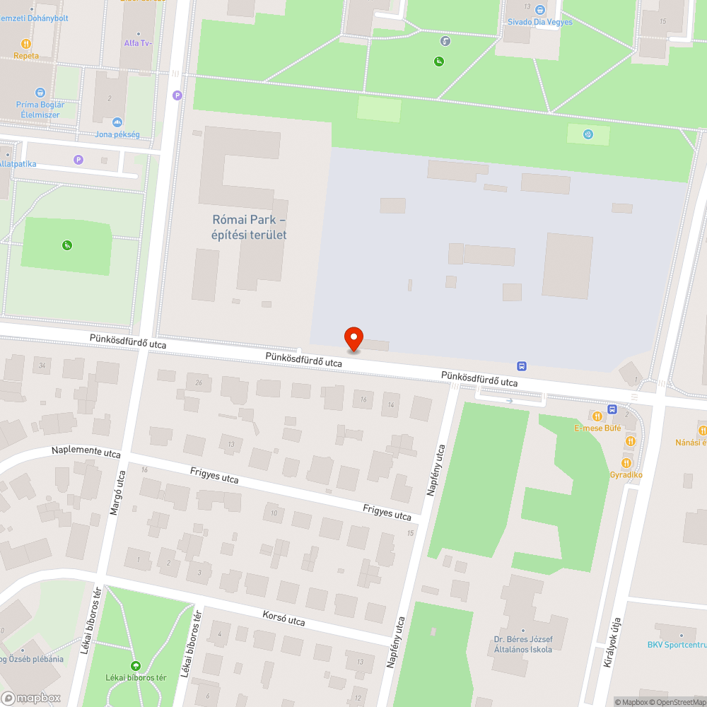 Zöldterületen parkolás bejelentés helye