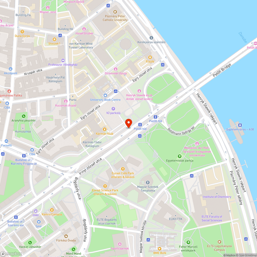 Kátyú az Irinyi József utcán bejelentés helye