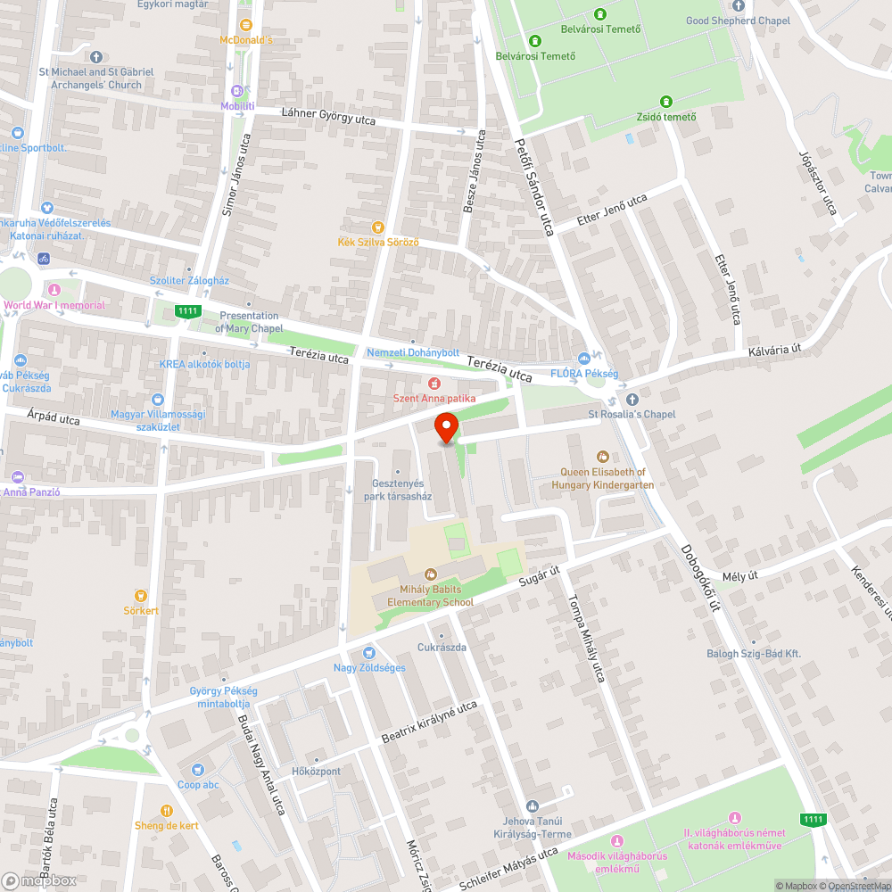 Garázssoron kátyú, sár - zúzott kő hiánya bejelentés helye