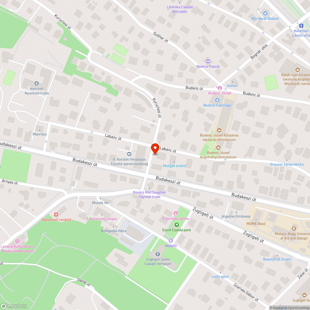 Kátyú bejelentés helye