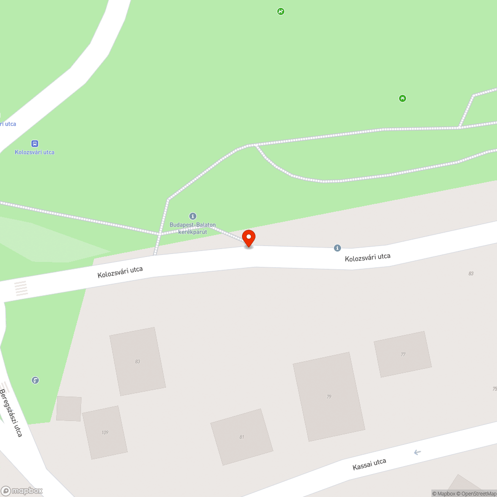 Bejelentés kerékpáros-közlekedésbiztonsági problémáról - BuBa bejelentés helye