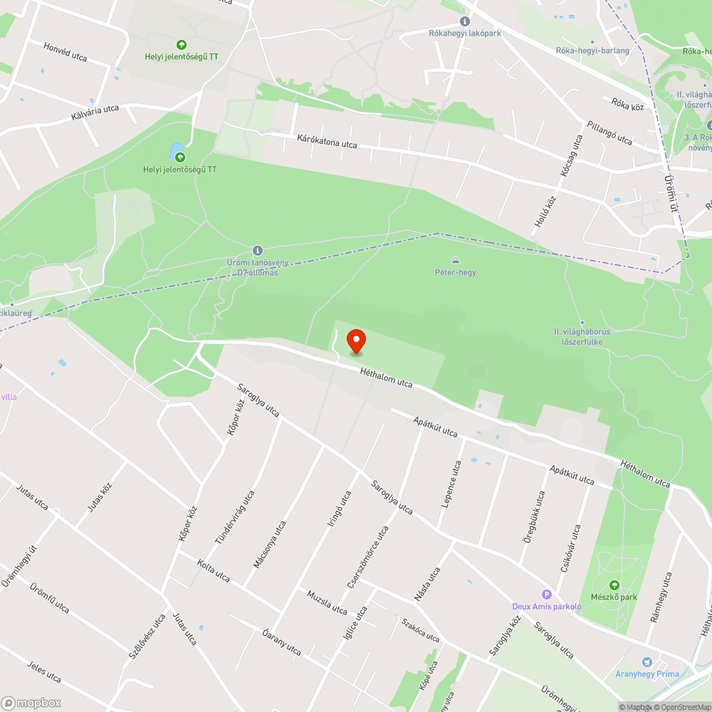 Kátyú és útburkolat hiánya bejelentés helye