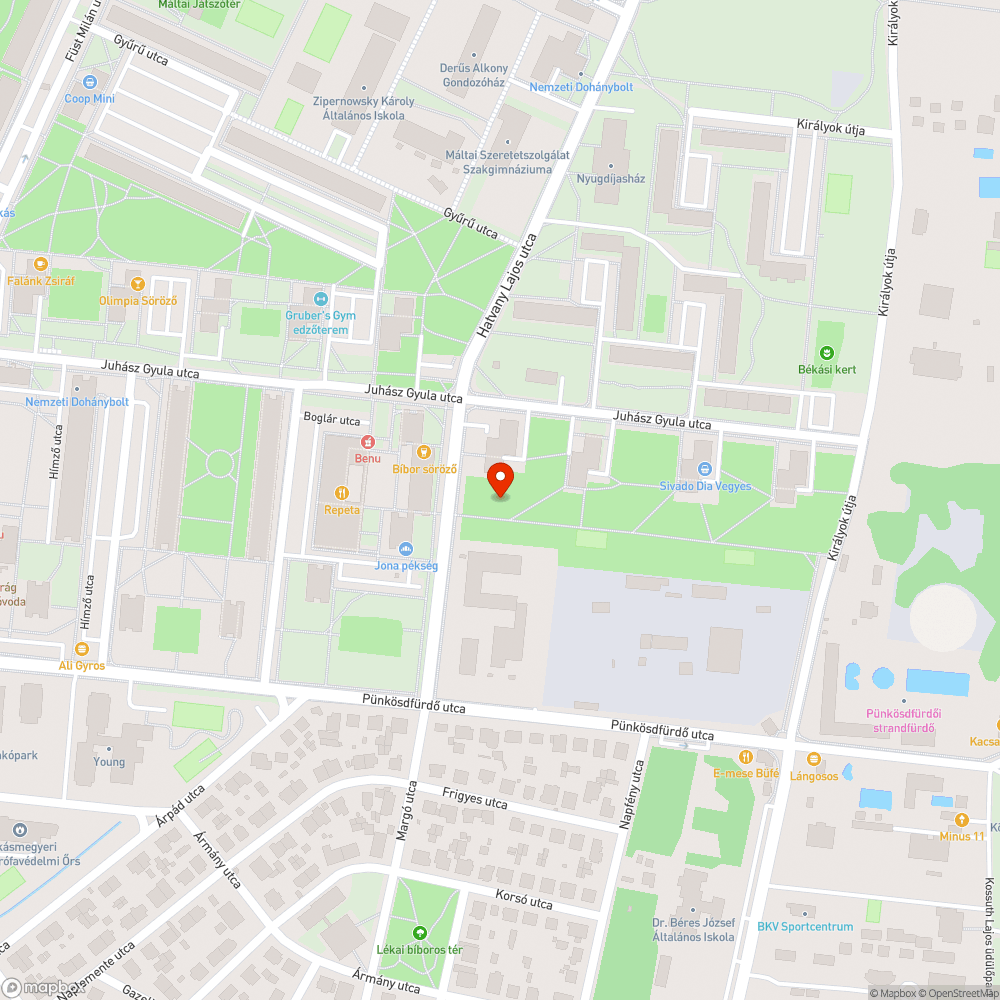 Kiégett lámpa bejelentés helye