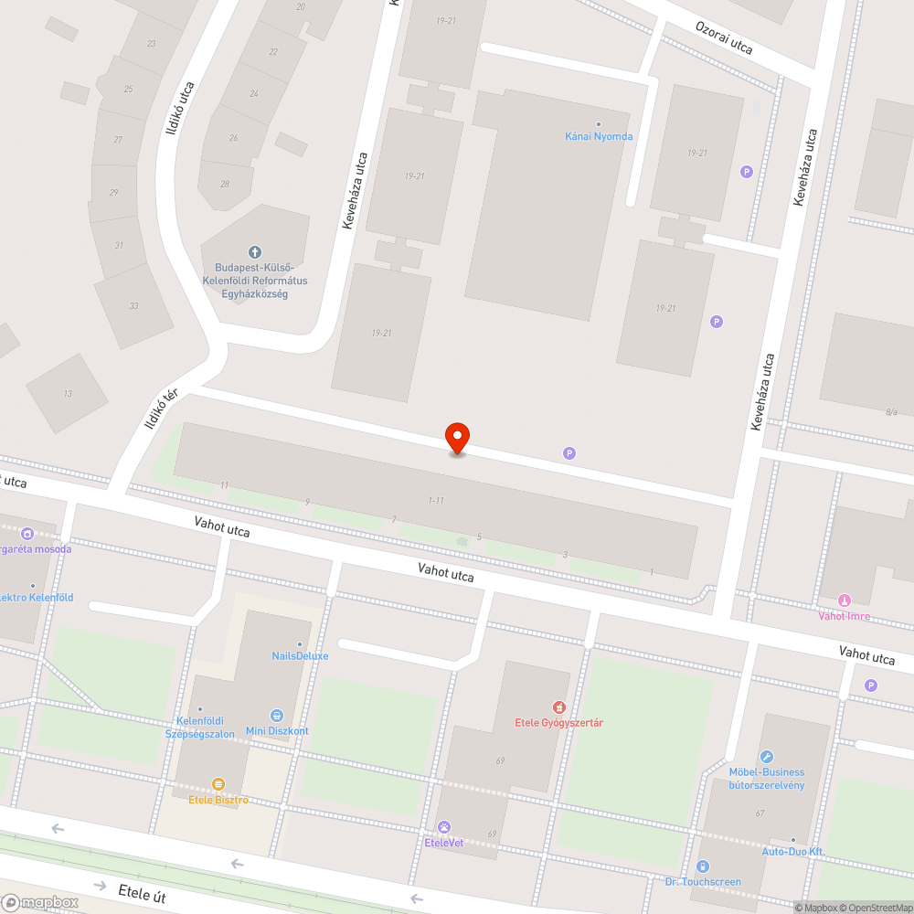 Szemét bejelentés helye