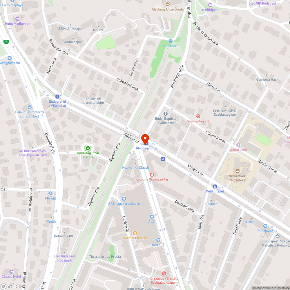 Járdán parkolás bejelentés helye