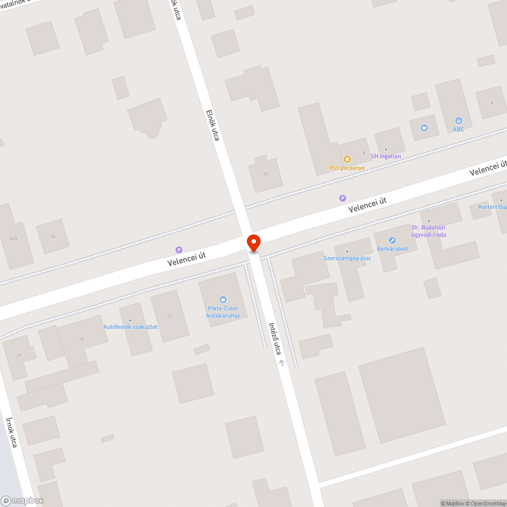 Hibás útburkolati jel bejelentés helye