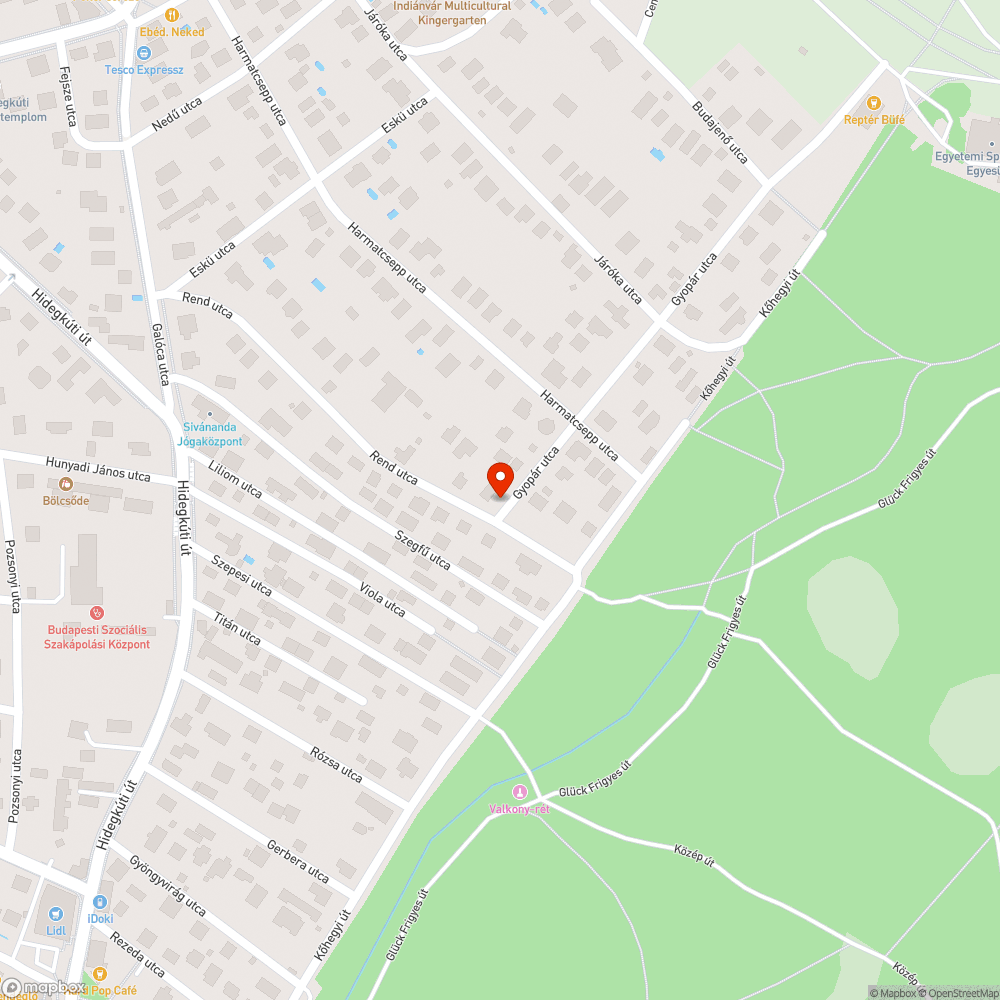 Utcai csap csöpög bejelentés helye