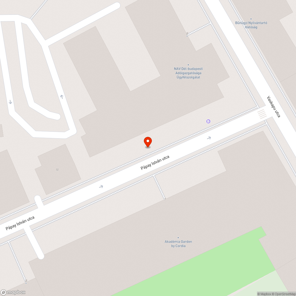 NAV melletti terület rendezése, újravirágoztatása bejelentés helye