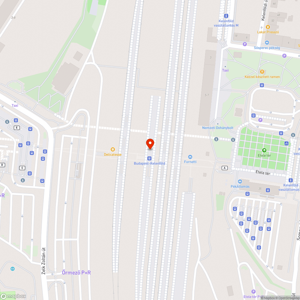 Kelenföld MÁV utastájékoztatók bejelentés helye