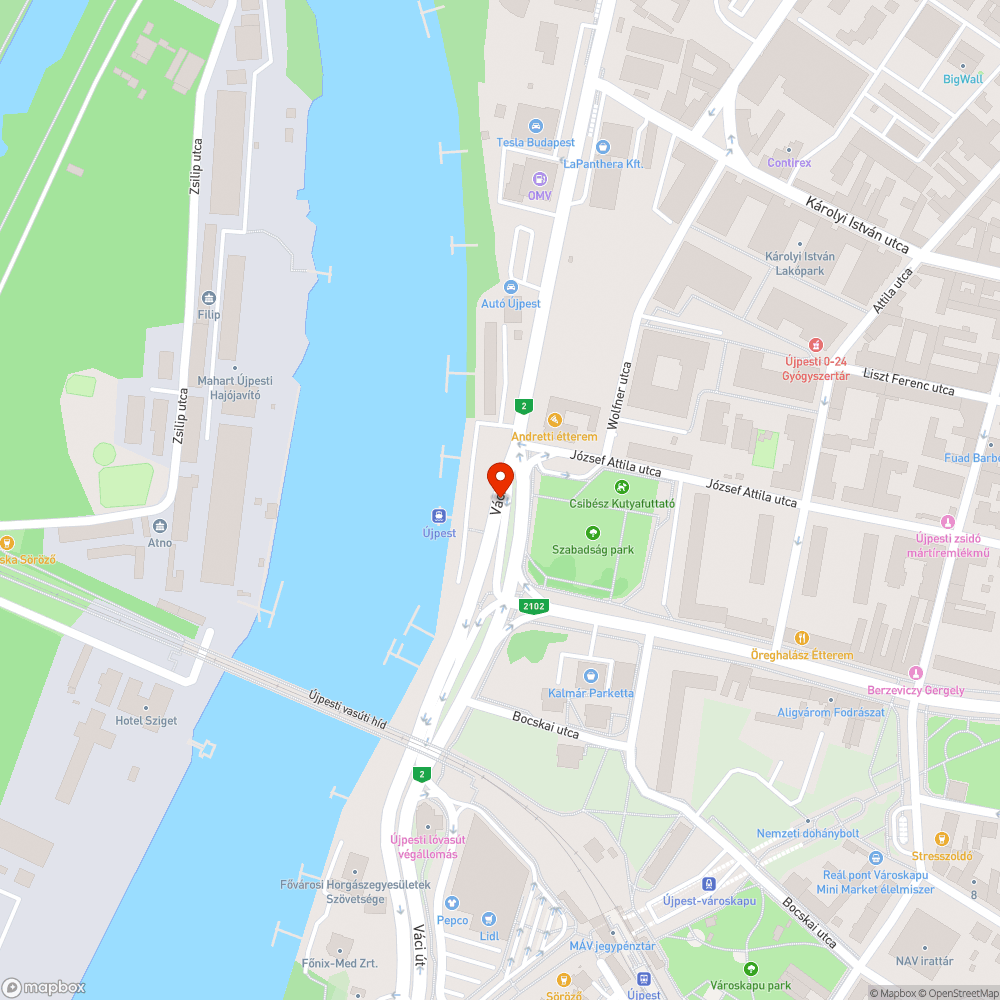 Kátyúcsokor bejelentés helye