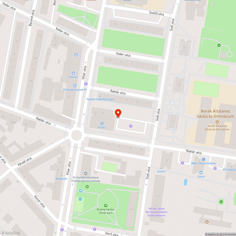 Kátyú bejelentés helye