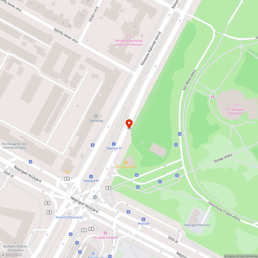 Graffiti bejelentés helye