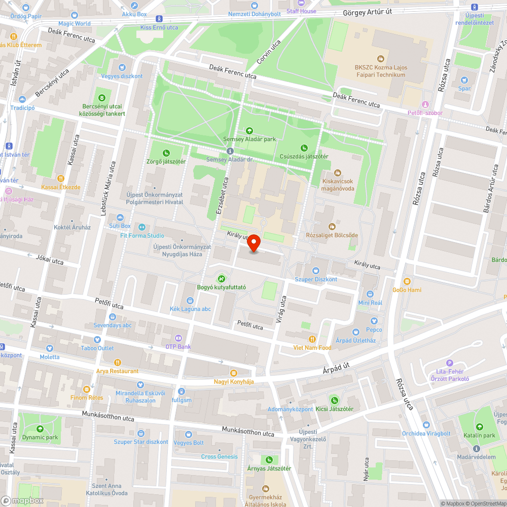 Illegális szemét bejelentés helye