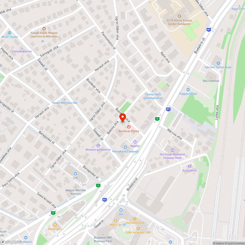 Szürke Peugeot Bakony utca bejelentés helye