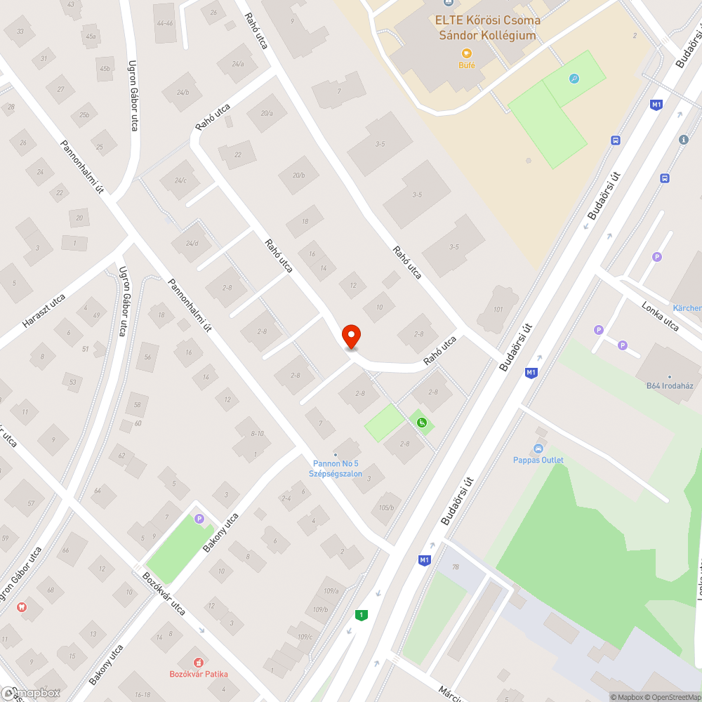 Kék Rover Rahó utca bejelentés helye