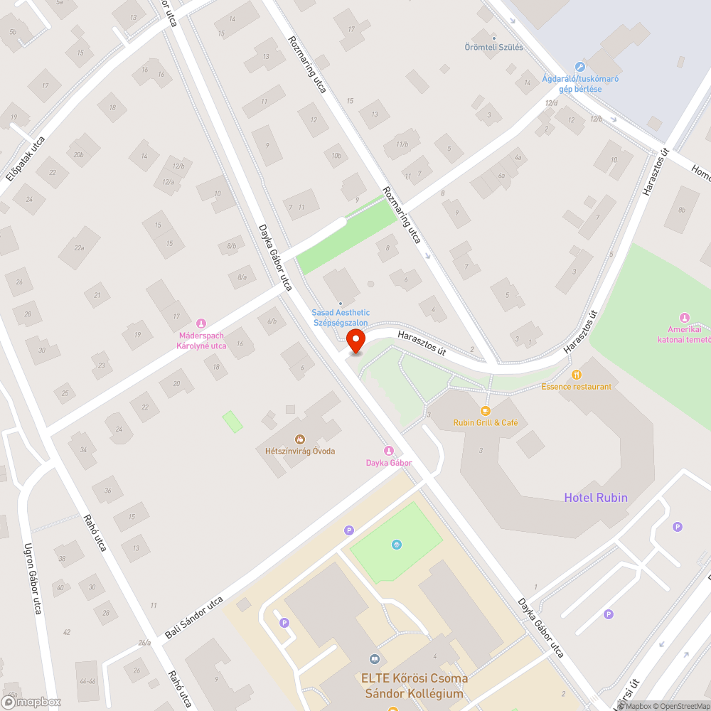 Kereszteződésben parkolás Dayka Gábor utca bejelentés helye