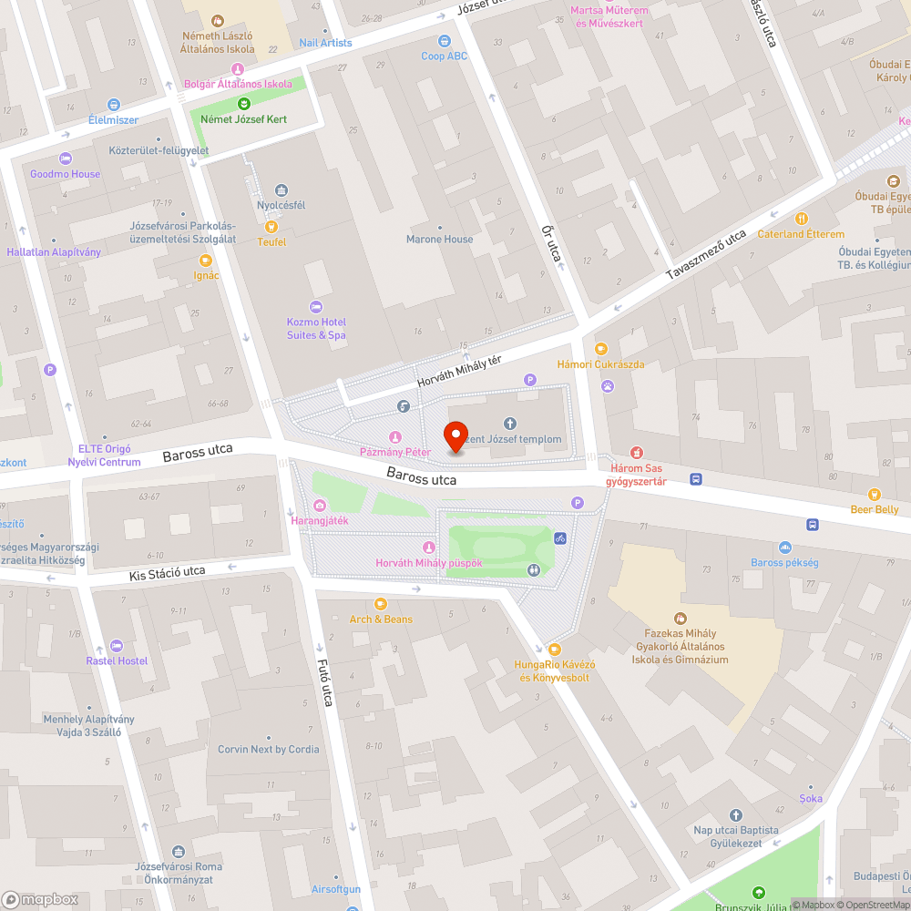 Törmelékkel borított a Baross utca bejelentés helye