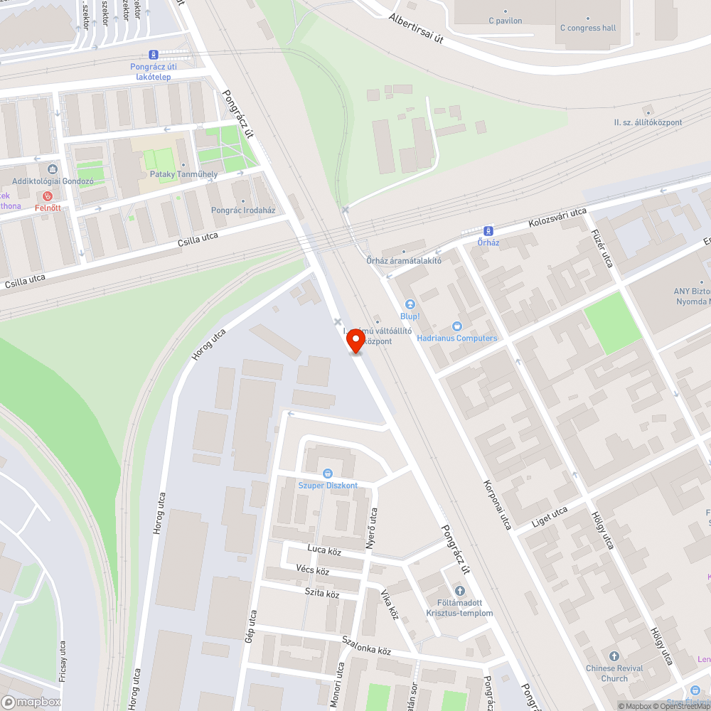 Nagyon graffitis terület a MÁV Zrt. területén bejelentés helye