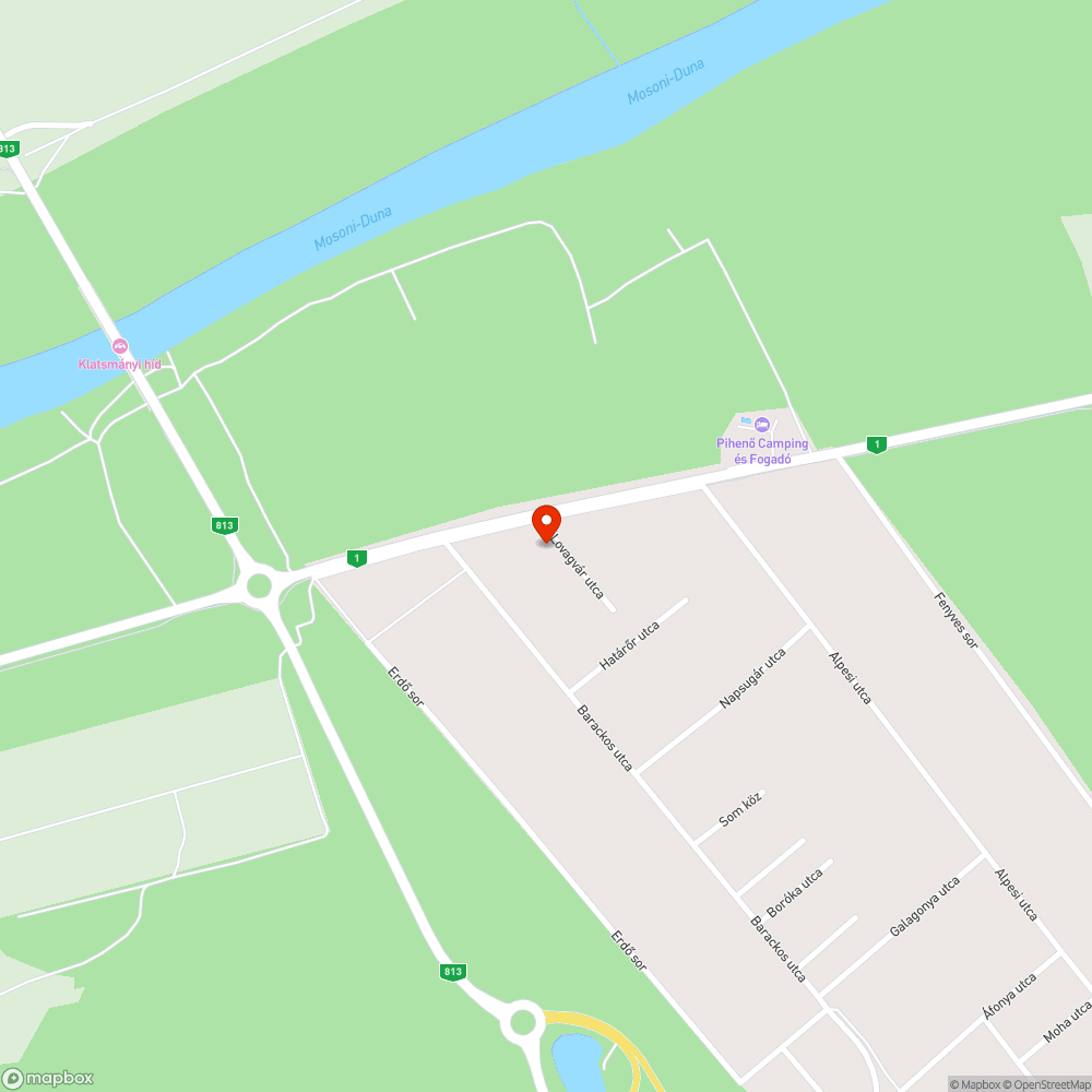 Úthibák Győr Lovagvár u. bejelentés helye