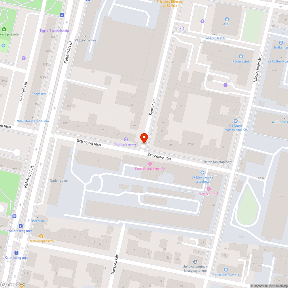 Megrongált terelőelemek bejelentés helye