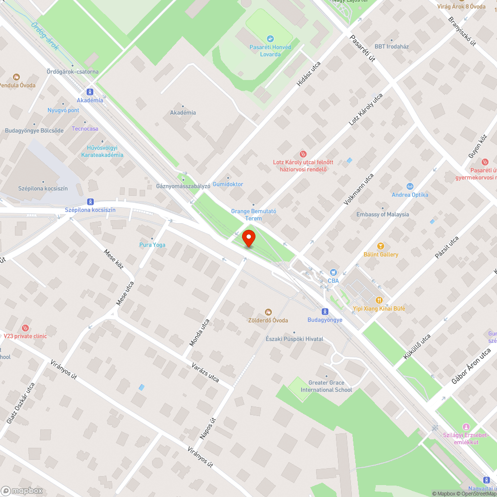 Üvegszilánkok a bicikliúton bejelentés helye