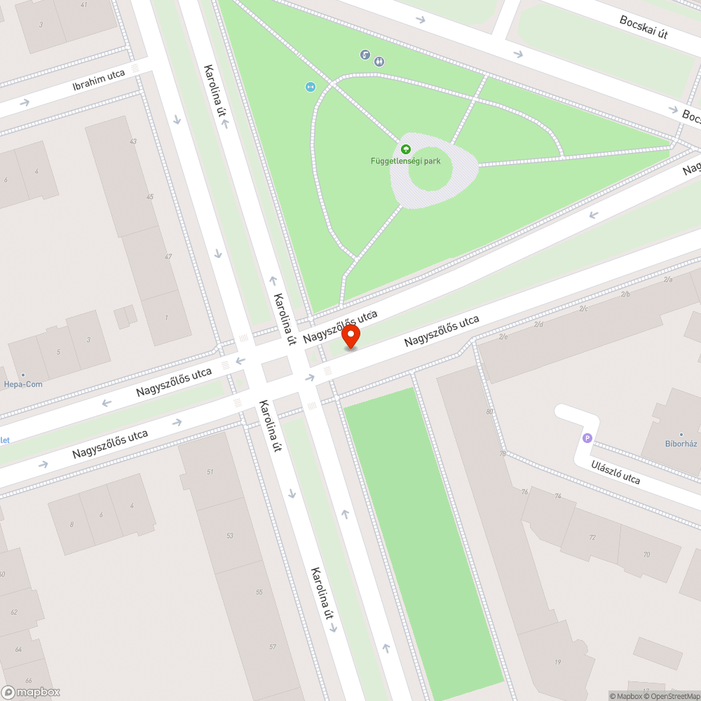 Kiszáradt kisfa bejelentés helye