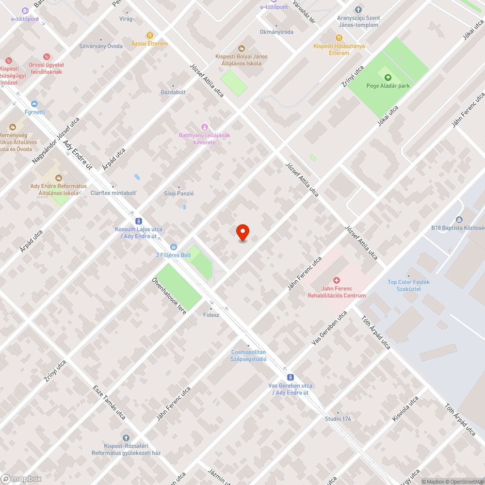 Kátyú bejelentés helye