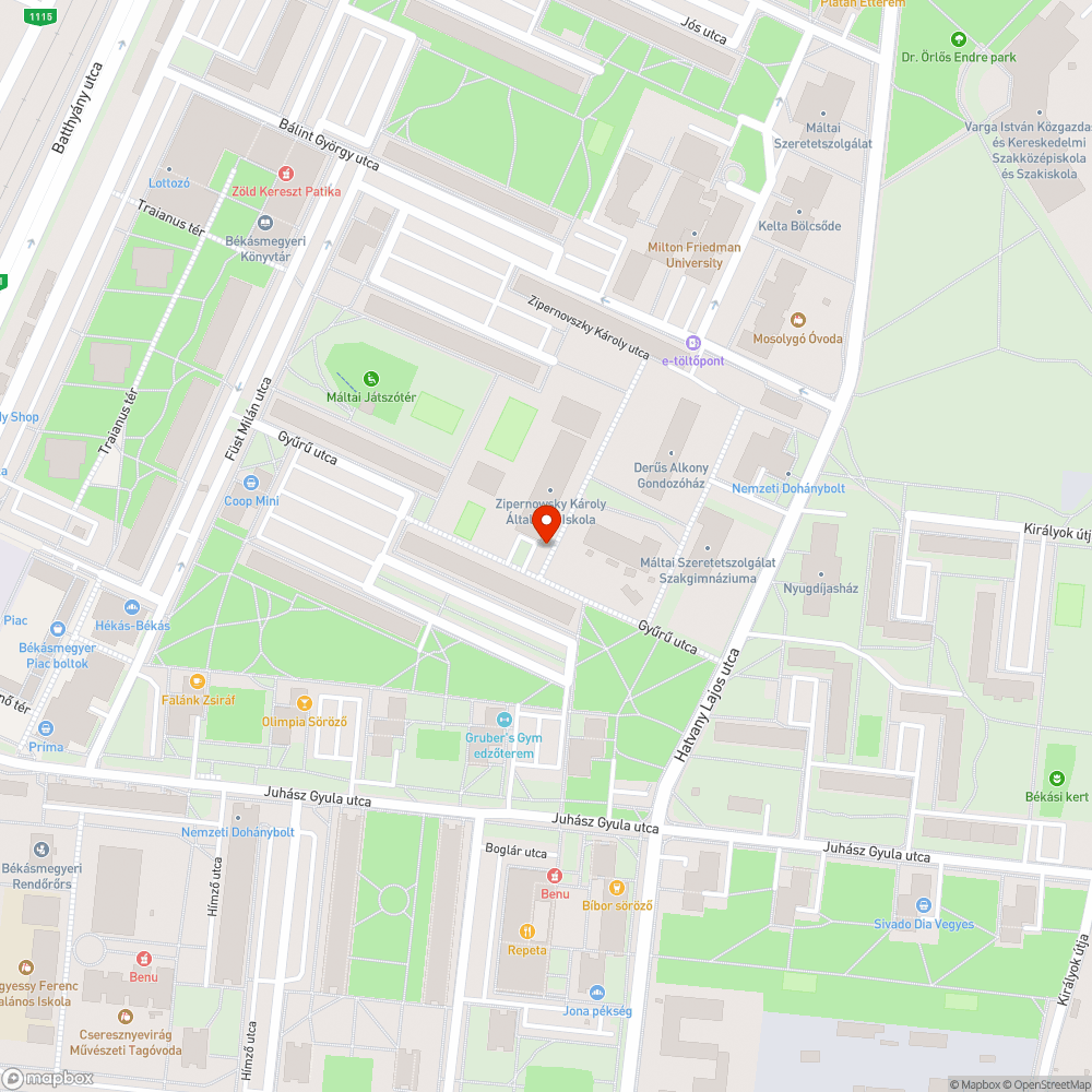 Graffitis pad bejelentés helye