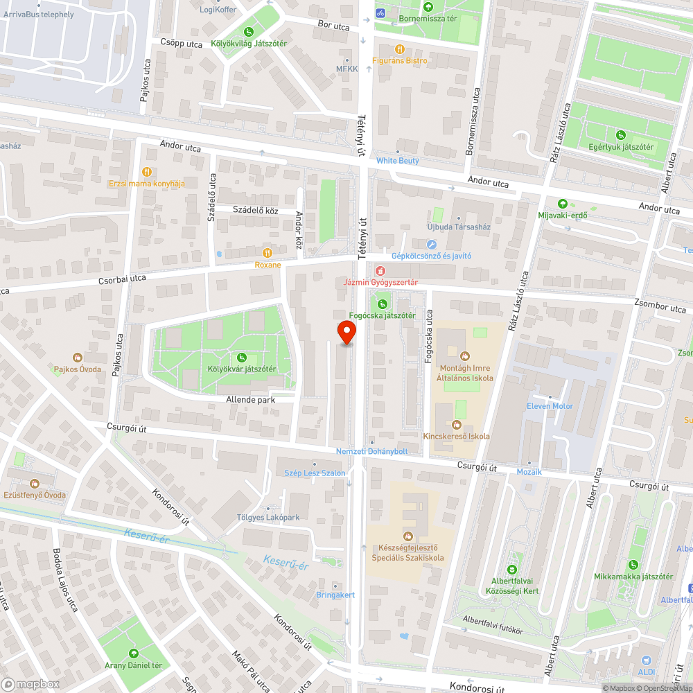 Elhagyott Felicia bejelentés helye