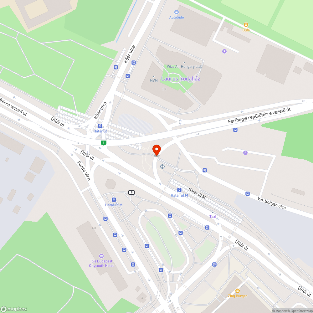 Hiányzó zebra bejelentés helye