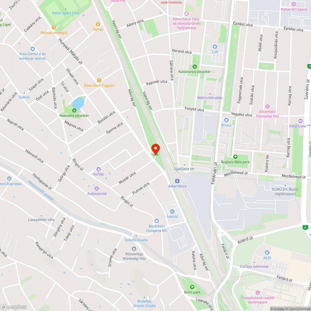 Elhagyott autók bejelentés helye